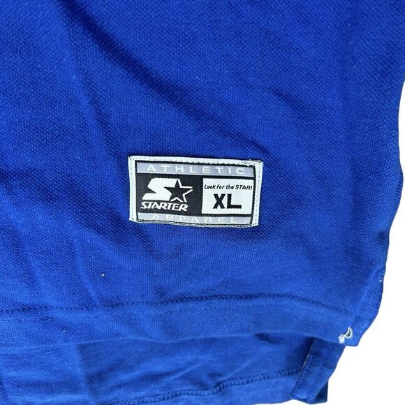 Vintage Dallas Mavericks Starter Men's XL Blue Polo Shirt Embroidered Logo - Picture 8 of 8